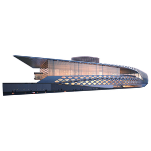 Construcción Prefabricada Forma de arco Acero Personalizado Ecológico Soldadura Almacén Estructura de acero ligero Edificio de peso ligero - Product Image 1