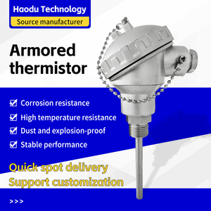 Termopar tipo T K de alta temperatura Pt100 Sensor transmisor OEM ODM compatible con controlador de temperatura del agua - Product Image 3