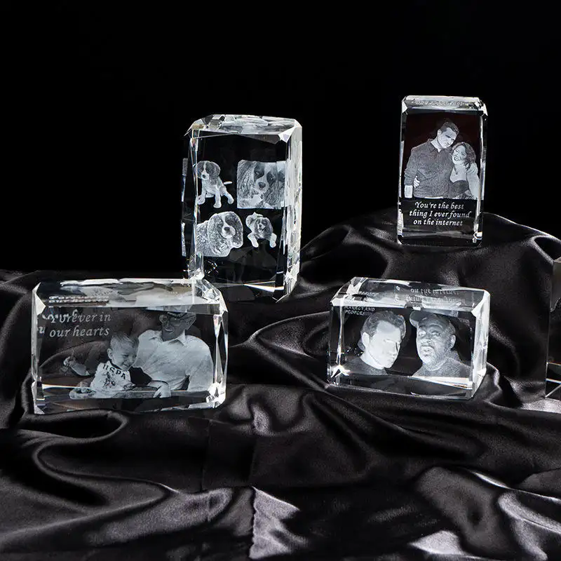 Honor of crystal пресс-папье 3d лазерная гравировка сублимационный пустой кристалл фото куб