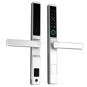 スマートロックAPP指紋キー防水キーレスエントリー狭いガラスドア用アルミドアロッククラウドデータストレージ - Product Image 1