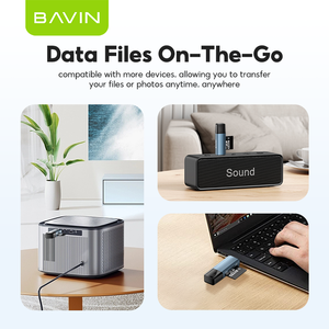 BAVIN OTG50 benutzer definierte tragbare Mini TF SD-Kartenleser Typ C USB 2 in 1 Speicher SD TF Kartenleser Adapter - Product Image 5