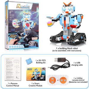 Yapı taşı RC Robot oyuncaklar kitleri, uzaktan ve APP kontrol Robot araya mühendislik setleri STEM yapı oyuncaklar çocuklar için