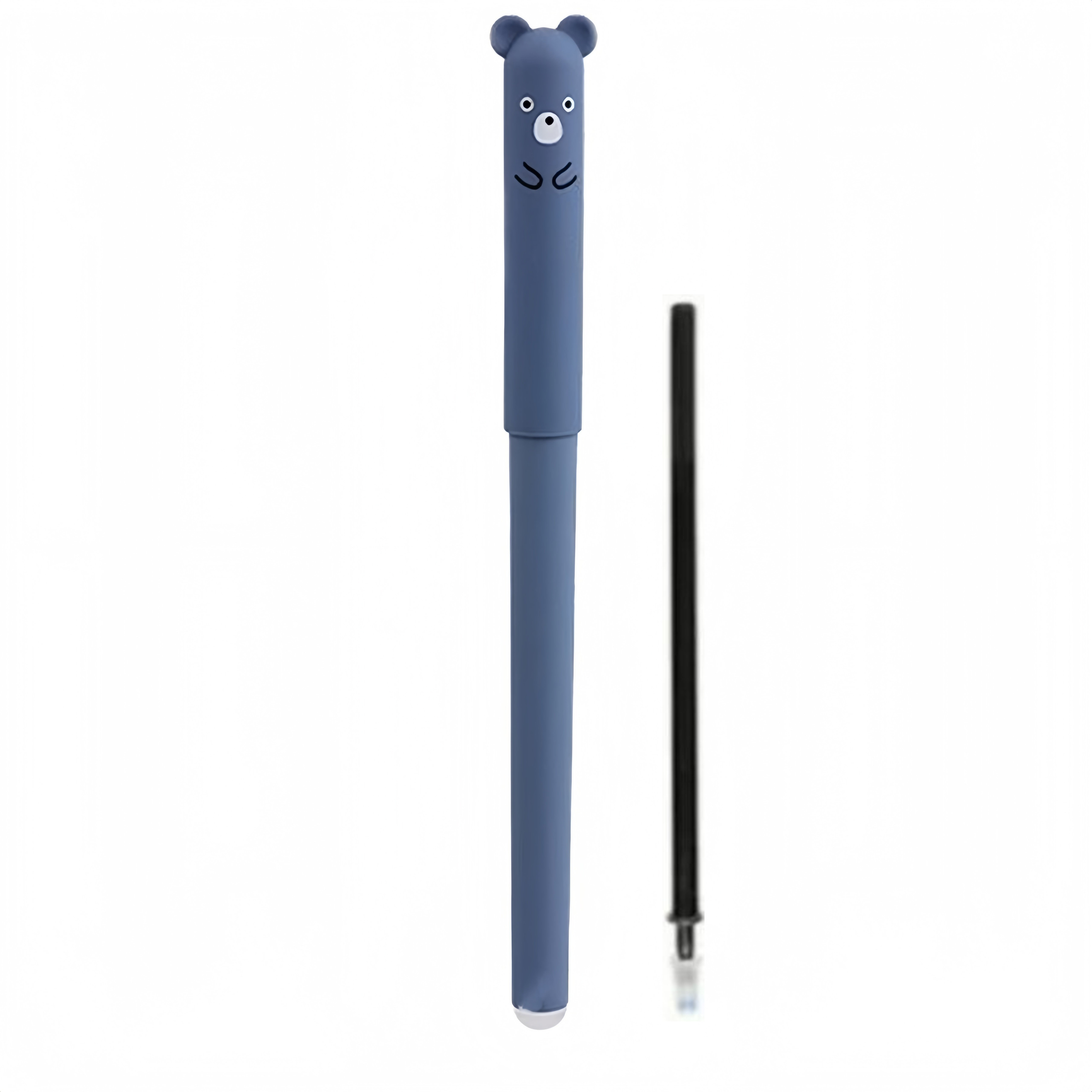 blue pen barrel/Black ink