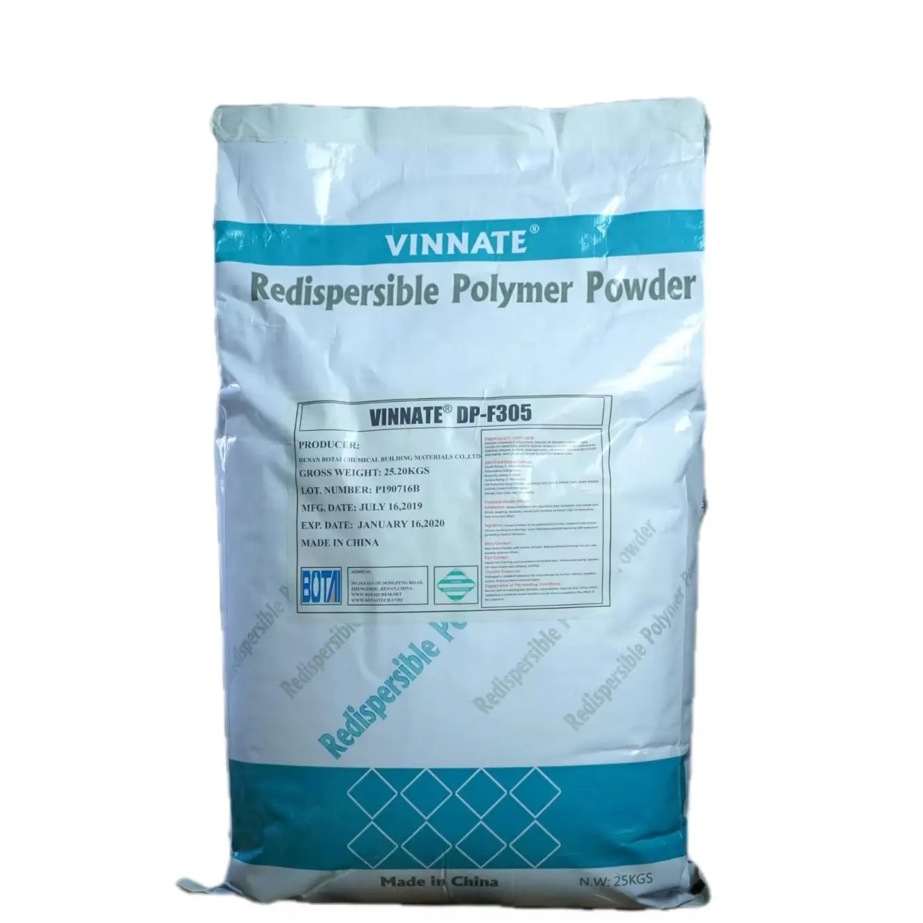 VINNATE redispersível emulsão pó adesivo concreto látex redispersível pó rdp pó redispersível polímero
