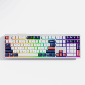 Teclado mecánico para juegos de tamaño completo de 108 teclas, Teclado mecánico de conmutación de luz RGB 19 de tres modos, interruptores programables para jugadores - Product Image 2