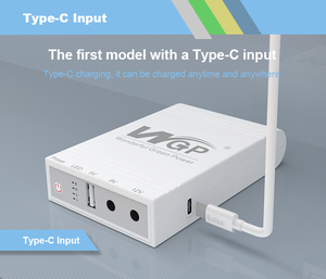 Wgp Dc MINI UPS Multi Output Online Mini Ups para Wifi Router 5V DC 9V 12V Tipo-c Entrada Mini Ups - Product Image 4