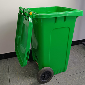 100L/120L/240L/360L/660L/1100L plastik çöp kutusu Wheelie bin çöp tenekesi geri dönüşüm çöp konteyneri açık çöp kutusu - Product Image 6
