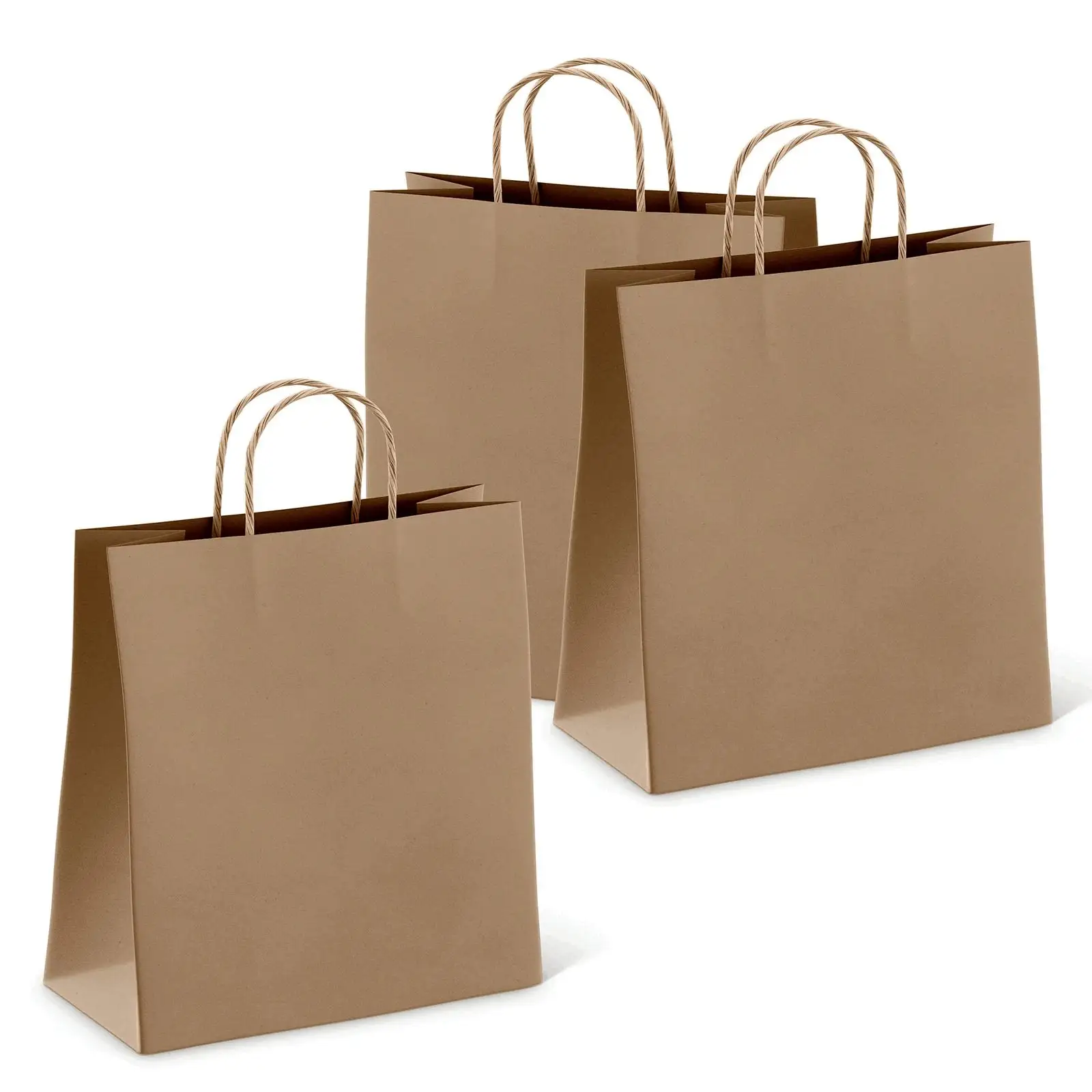 Custom Size Paper Handbag Shopping Bag Cake Paper Bag, Food Packaging Gift Customized Craft Item Industrial Surface Flat Color/