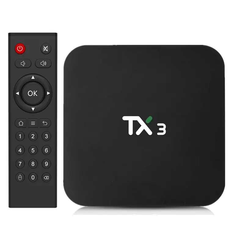 TX3จอแสดงผล LED Mini Android 9.0 TV Box amlogic S905X3 4GB 64GB WIFI BT YouTube HDR Google Play netfilx 8K Set Top Box tanix TV