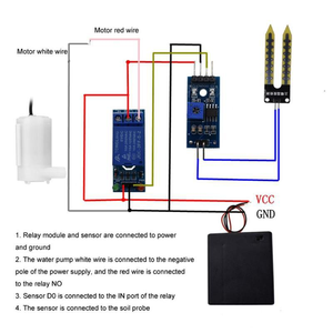 Automatische Blumen bewässerungs pumpe Automatische Bewässerung DIY-Set UNO R3 Bodenfeuchte erkennung Automatisches Bewässerungs set - Product Image 3