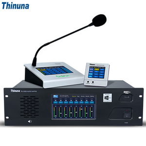 Thinuna PX-3000 20-Bus Integrated Sound System Matrix Host 8 <strong>Input</strong> 8 <strong>Output</strong> Voice Alarm Evacuation PA System <strong>Audio</strong> Matrix - Product Image 1