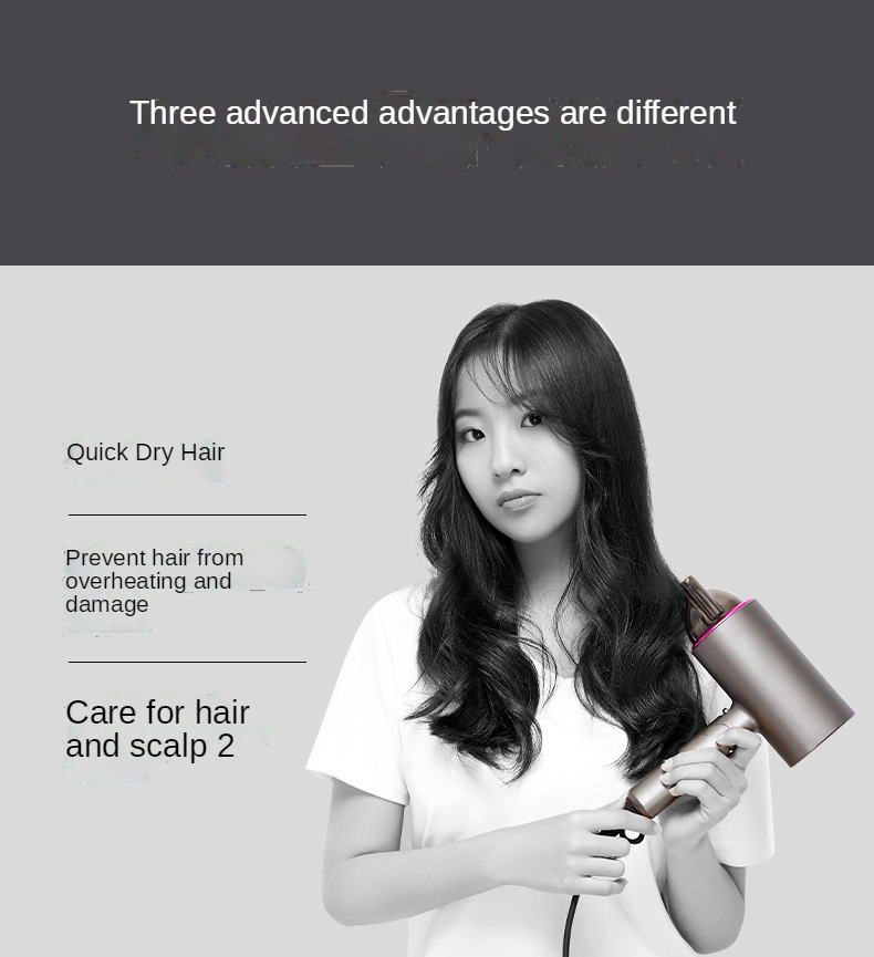 2022 New 2000w Professional High Power Blue light negative ions Salon Blow Dryer Hot And Cold Wind Hair Dryer Hammer Dryer