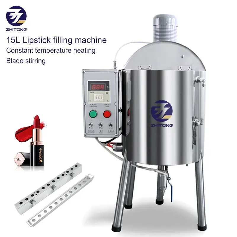 ZhiTong 15L manuel ruj yapma makinesi ısıtma dolum, dudak balsamı için/dudak parlatıcısı/balmum-yağ/el yapımı sabun/mum/mum yon dolum