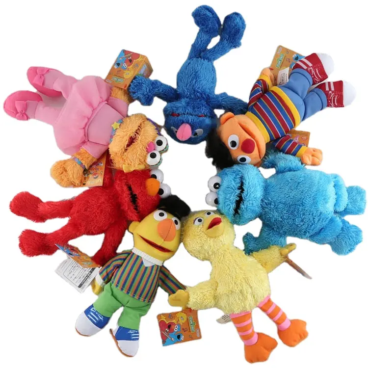 Spectacle américain personnalisé Rue Sésame Elmo Poupée Cookie Monstre Doux En Peluche Jouets En Peluche