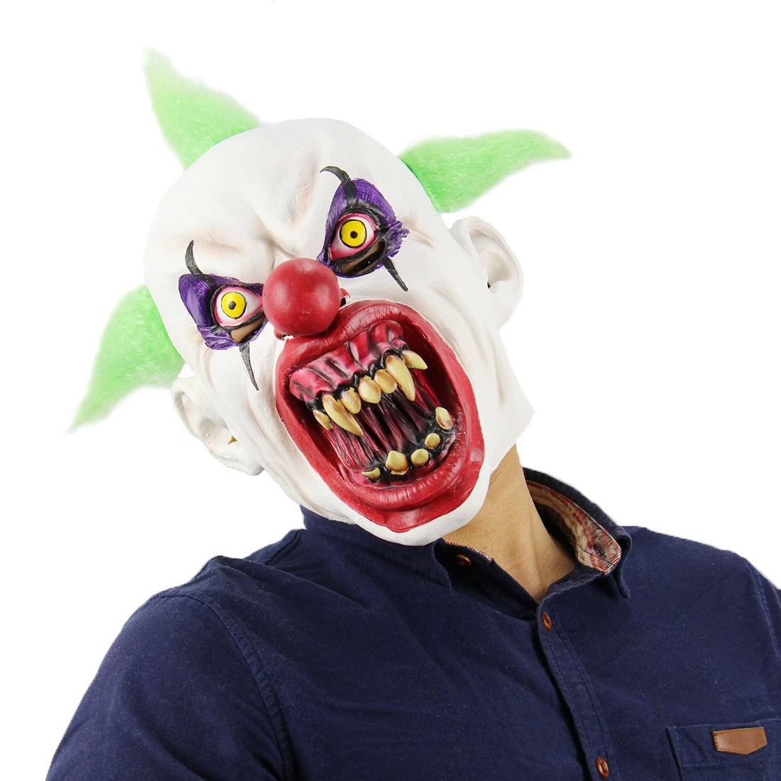 Masque de clown à bouche sanglante - taille unique