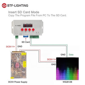 Rgb Led Matrix SD-Karte 5-24V Software bearbeiten programmier bare Pixel-Controller-K-1000C - Product Image 6