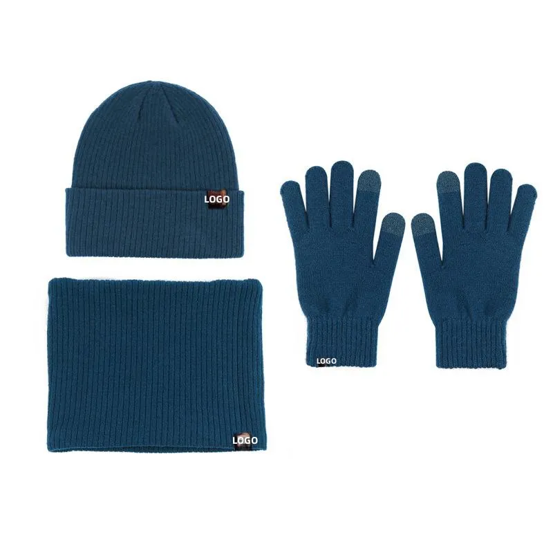 Кашемировые перчатки для сенсорного экрана, теплые зимние плюшевые шапки из шерсти альпаки, шапки и перчатки, наборы для женщин и мужчин