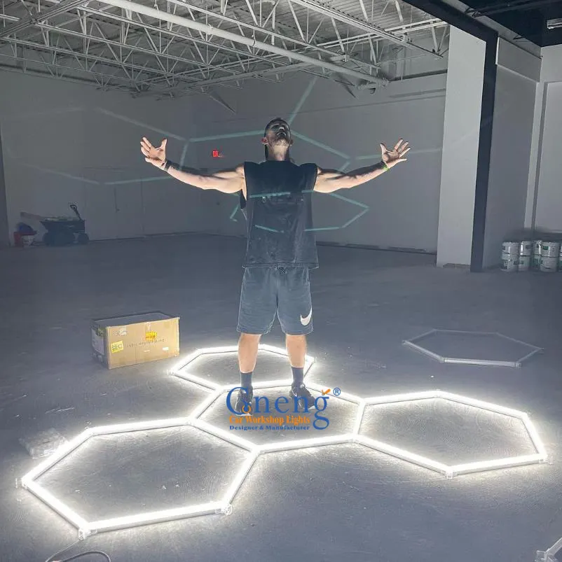 Conservação Energia Iluminação Interior Exclusivamente Montagem Diy Construir Luz Led Hexagonal