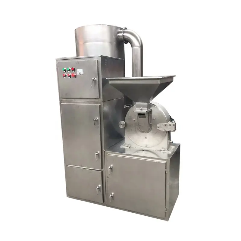 Trituradora de jalapeño de ahorro de energía, máquina de polvo de Chile con máquina trituradora de recolección de polvo