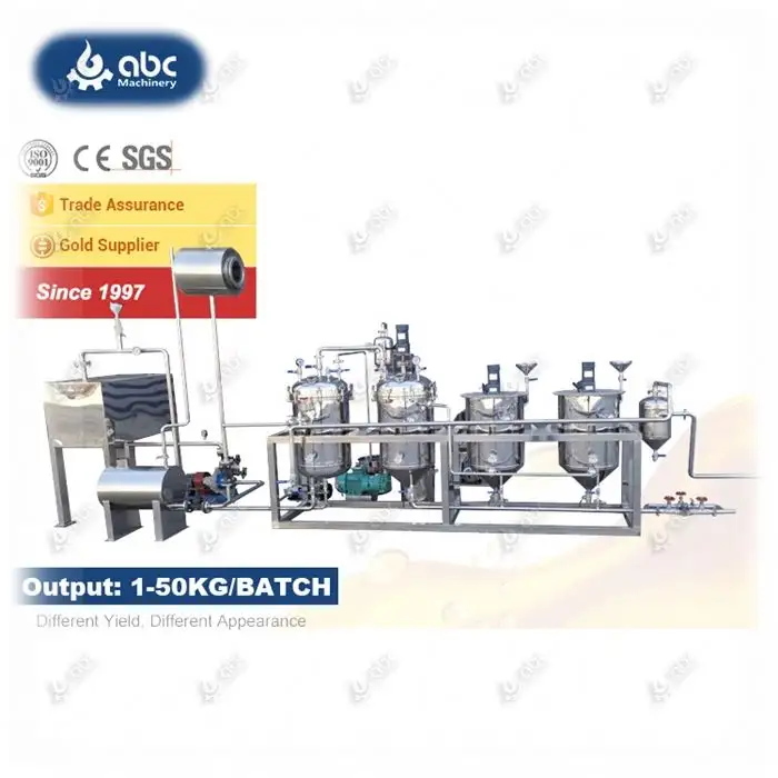 Highly Trusted Laboratory Edible Mini Small Cooking Coconut Palm Oil Refinery for Refining Crude,Soybean,Sunflower Seed,Nuts