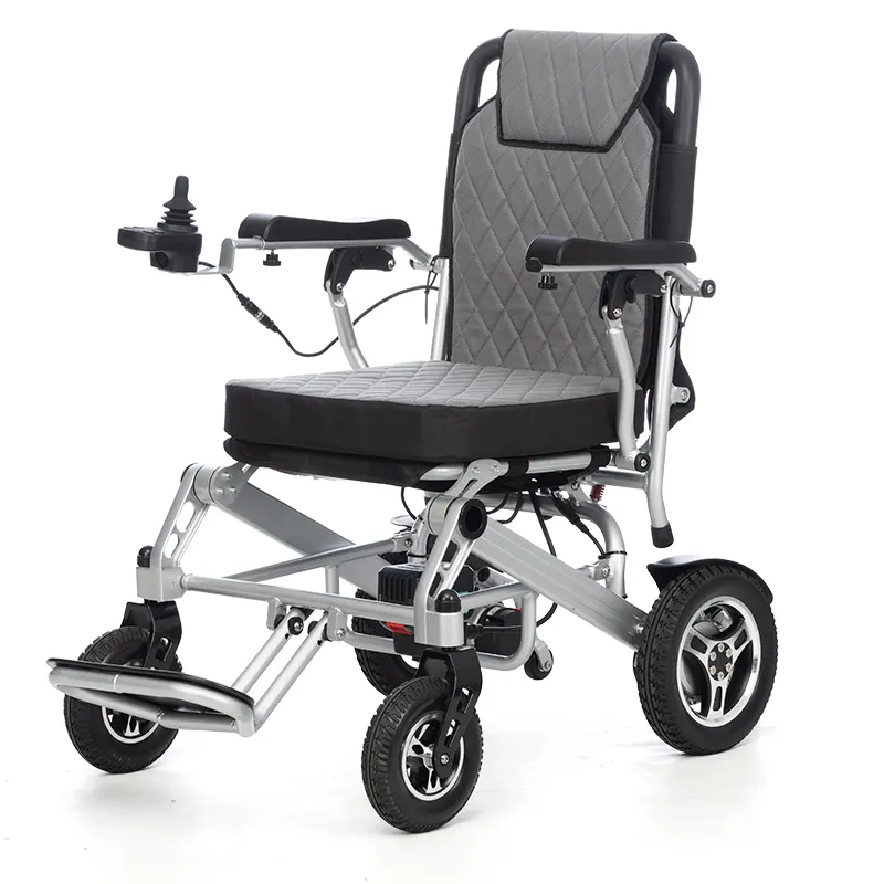 Silla de Ruedas portátil con reposacabezas ajustable, silla de ruedas manual, ligera y plegable, nuevo modelo 2023