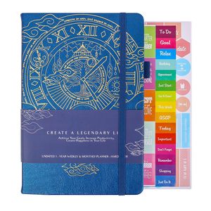 Labon <span class=keywords><strong>notebook</strong></span> calendário personalizado bronzear bloco de notas a5 planejador de programação grosso