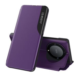 豪华PU皮革后盖荣誉X9a智能视窗翻盖手机外壳 - Product Image 4