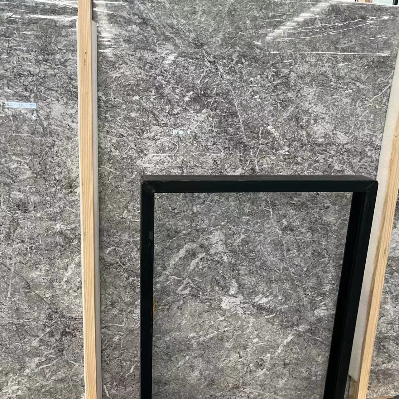 Lastre di pietra naturale all'ingrosso della cina lastra di marmo Tiflet Grey marble Factory Direct marocco marmo grigio economico per piastrelle per pavimenti