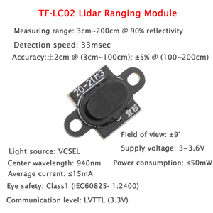 Benewake TF-LC02 Lidar Range Finder sensore che varia modulo VCSEL DC 3-3.6V per Arduino Raspberry Pi STM32 - Product Image 2