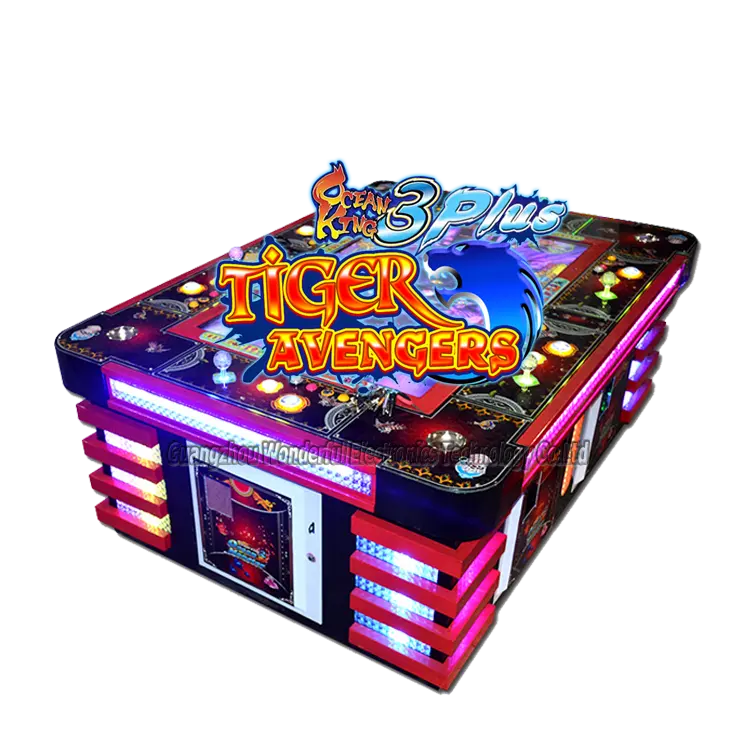 10 posti 55 pollici schermo arcade video fish shooting game table fish game machine in vendita