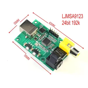 LJMSA9123 USB a SPDIF Salida óptica I2S 24BIT 192K Controlador de transmisión de audio USB - Product Image 2