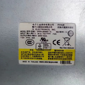 1 cái trên 3560e/<span class=keywords><strong>3750e</strong></span> loạt thiết bị chuyển mạch 341-0181-01 265 Wát cho <span class=keywords><strong>Cisco</strong></span> C3K-PWR-265WDC - Product Image 4