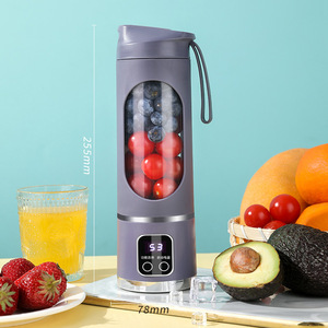 Çok fonksiyonlu suyu makinesi Blender Blender mikser elektrikli sıkacağı Mini taşınabilir Blender 3.7V + 10 bıçakları - Product Image 1