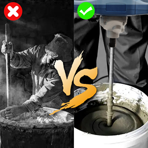 Herzo không dây xi măng Stick <span class=keywords><strong>Mixer</strong></span> với tốc độ duy nhất không chổi than di động 20V cầm tay sơn <span class=keywords><strong>Mixer</strong></span> - Product Image 5