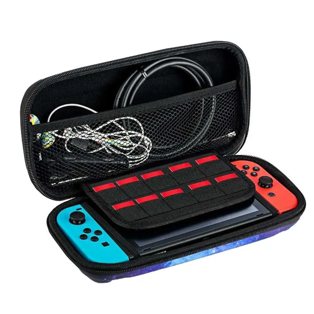 Estuche de transporte para interruptores Compatible con Switch and Switch Modelo OLED Estuche de almacenamiento de viaje de protección completa portátil