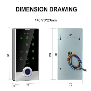 Outdoor Touch Waterproof Design Fingerprint <strong>Access</strong> <strong>Control</strong> <strong>Machine</strong> Community Office Building Entrance <strong>Access</strong> <strong>Control</strong> <strong>System</strong> - Product Image 4