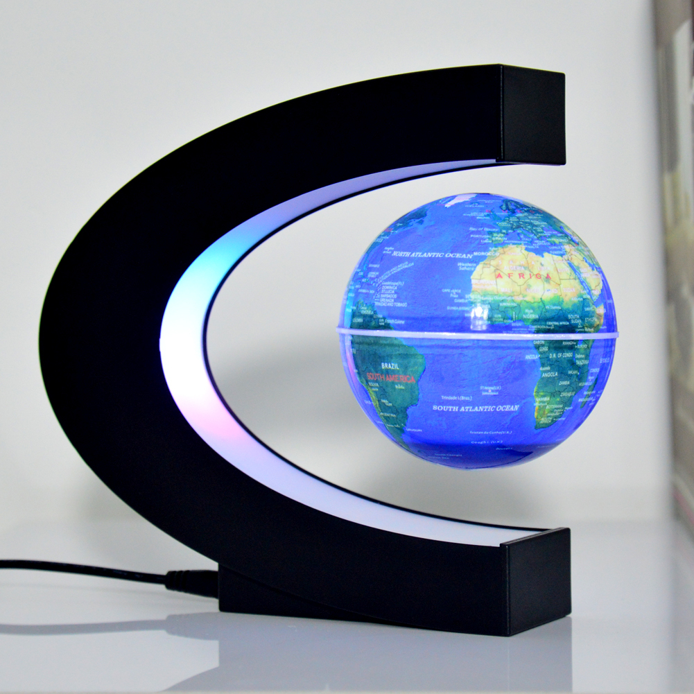 C3-White lighting dark blue globe