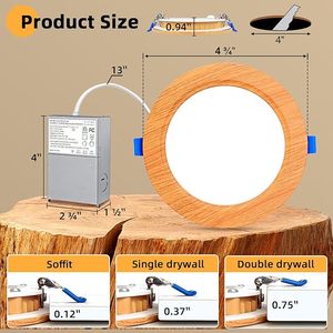 Satışa Energy enerji yıldız 4 inç Panel AYDINLATMA 5CCT ayarlanabilir dim gömme tavan aydınlatma Pot Downlight olabilir - Product Image 3