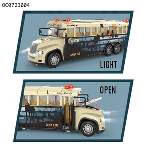 2.4g RC telecomando city model bus car toy per bambini con suono luminoso