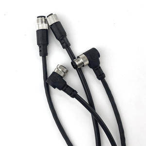 Connecteurs étanches IP68 3 4 5 8p capteur de câble soudé circulaire industriel surmoulé Aviation prises mâles et femelles M8 - Product Image 2