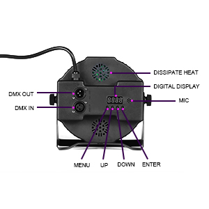ไฟสปอตไลท์ LED ขนาดเล็ก36*1W 3in1ไฟพาร์สำหรับเวที DMX512/ควบคุมอัตโนมัติสำหรับดีเจปาร์ตี้คลับ - Product Image 6