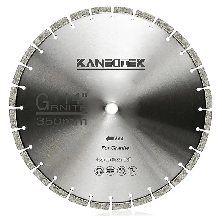 KANEOTEK 14" Inch 350mm Arix Segment Diamond Saw Blade Silent Diamond Cutting Disc For Granite Marble Stone
