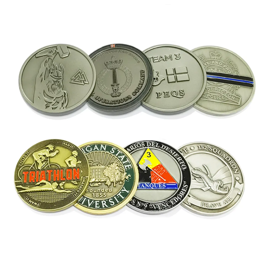 Moeda de desafio comemorativa de metal barata personalizada para coleção de moedas personalizadas
