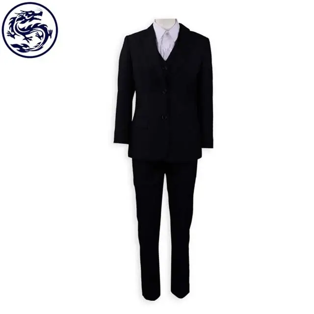 Uniforme escolar japonês de baixa amostra, material de rpet feito sob encomenda, para moças, escritório, com blazer