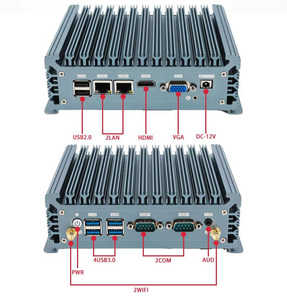 Intel I3/I5/I7 Mini <strong>Desktop</strong> PC with Dual LAN <strong>WIFI</strong> COM for HD Fanless for Business New DDR4 US/EU Plugs - Product Image 5