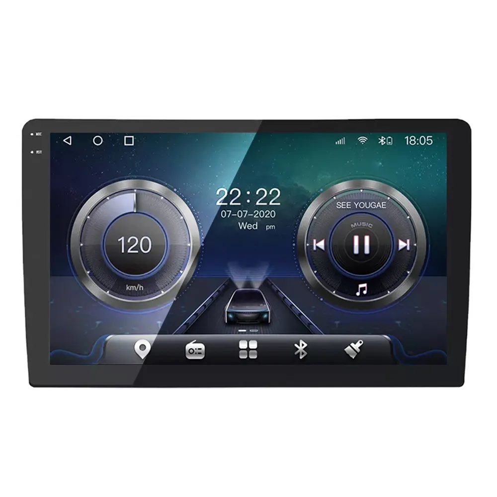 Radio Estéreo con GPS para coche, reproductor con Android TS10, 2 Din, 9 pulgadas, 2000x1200, 2K, Carplay, 4G, navegación, electrónica automática, DVD