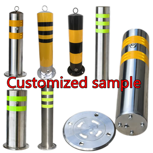 Chống va đập cao chống gỉ lối vào ngoài trời bằng thép không gỉ cố định bollard giao thông bảo vệ carport cho an ninh tối ưu - Product Image 6