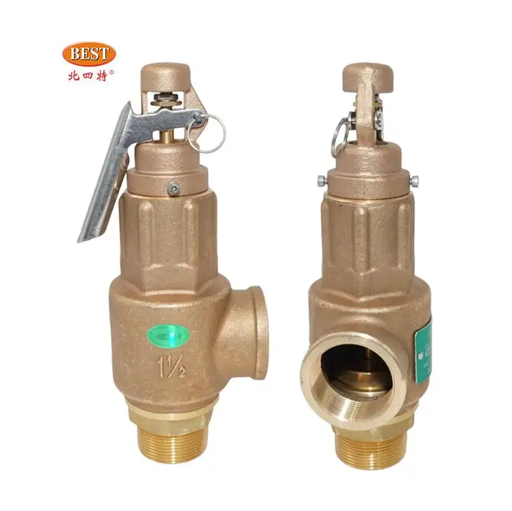 Valve supplier AB712 Spring Low Lift 1" 2" 3" Air Oil Water Steam High Pressure Boiler Copper Bronze Safety Relief Valve