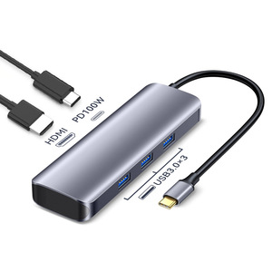 Docking Station Stable Output Plug Play Multiport Data Transmission Portable 9 in 1 USB C Dongle Adapter <strong>Computer</strong> Accessories - Product Image 6