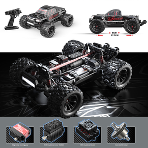 MJX Hyper Go 10208 V2 1/10 fırçasız Motor yüksek hızlı 4WD RC Off-Road araba LED ışıkları ile uzaktan kumanda içerir USB kablosu - Product Image 4